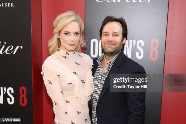 Caitlin Mehner and Danny Strong attend the world premiere of "Ocean's 8" at Alice Tully Hall at Lincoln Center on June 5, 2018 in New York City.