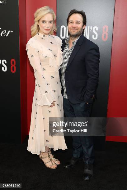 Caitlin Mehner and Danny Strong attend the world premiere of "Ocean's 8" at Alice Tully Hall at Lincoln Center on June 5, 2018 in New York City.