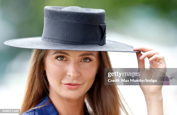 Millie Mackintosh attends Derby Day of the Investec Derby Festival at Epsom Racecourse on June 2, 2018 in Epsom, England.
