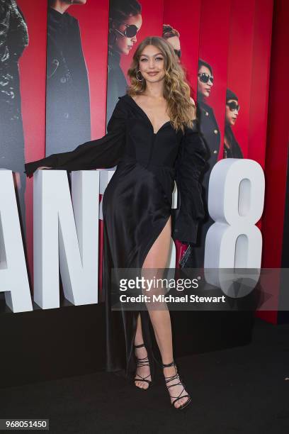 Gigi Hadid attends the "Ocean's 8" World Premiere at Alice Tully Hall on June 5, 2018 in New York City.