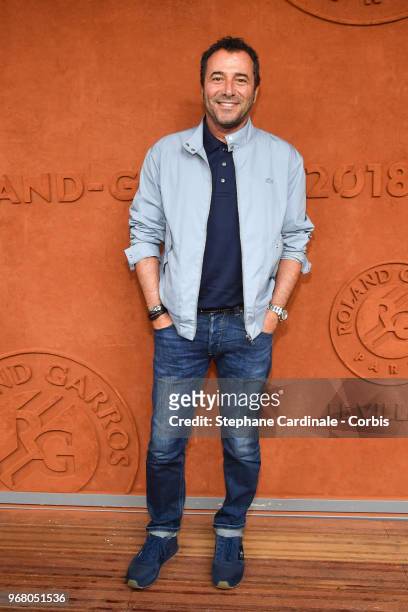 Bernard Montiel attends the 2018 French Open - Day Ten at Roland Garros on June 5, 2018 in Paris, France.
