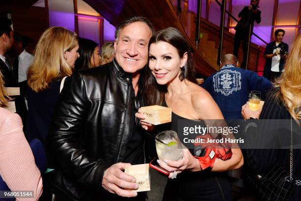 Terry Dubrow and Heather Dubrow attend Nobu Newport Beach Sake Ceremony at Lido Marina Village at Nobu on June 5, 2018 in Newport Beach, California.