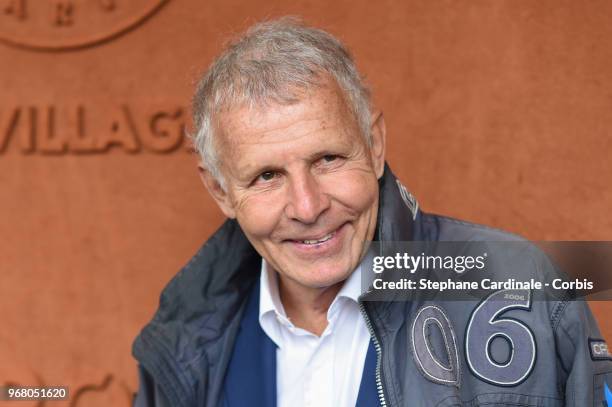 Patrick Poivre d'Arvor attends the 2018 French Open - Day Ten at Roland Garros on June 5, 2018 in Paris, France.