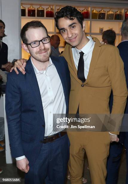 Director Ari Aster and actor Alex Wolff attend the screening after party for "Hereditary" hosted by A24 at Metrograph on June 5, 2018 in New York...