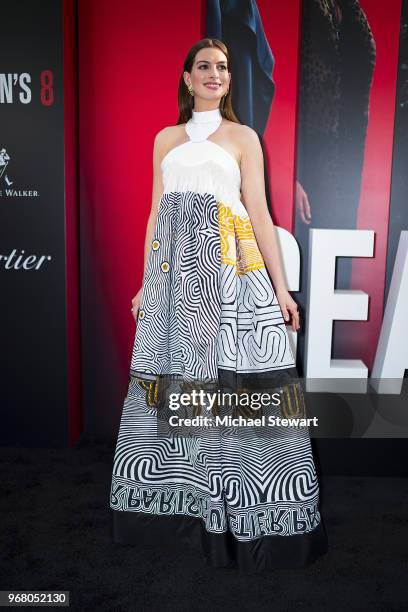 Anne Hathaway attends the "Ocean's 8" World Premiere at Alice Tully Hall on June 5, 2018 in New York City.