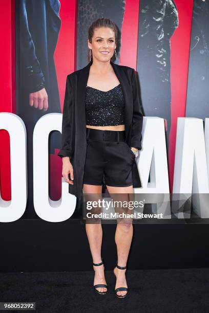 Kelley O'Hara attends the "Ocean's 8" World Premiere at Alice Tully Hall on June 5, 2018 in New York City.