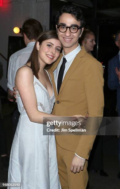 Gianna Reisen and actor Alex Wolff attends the screening after party for "Hereditary" hosted by A24 at Metrograph on June 5, 2018 in New York City.