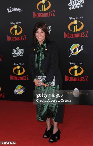 Actress Catherine Keener arrives for the premiere of Disney And Pixar's "Incredibles 2" on June 5, 2018 in Los Angeles, California.