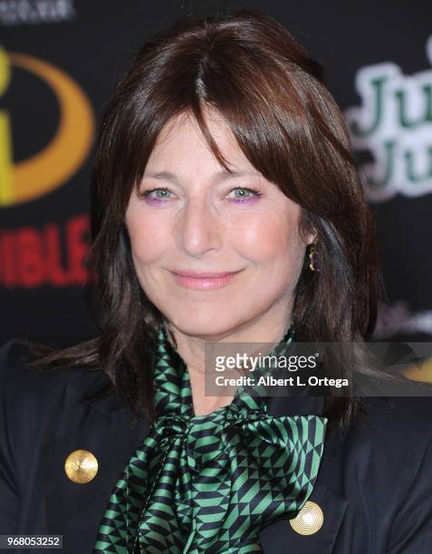 Actress Catherine Keener arrives for the premiere of Disney And Pixar's "Incredibles 2" on June 5, 2018 in Los Angeles, California.