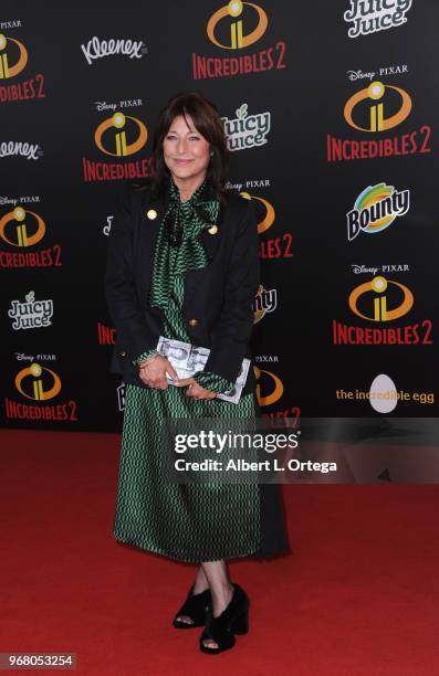 Actress Catherine Keener arrives for the premiere of Disney And Pixar's "Incredibles 2" on June 5, 2018 in Los Angeles, California.