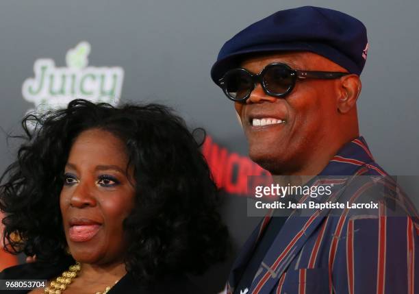 Samuel L. Jackson and LaTanya Richardson attend the World Premiere of Disney and Pixar's 'Incredibles 2' held on June 5, 2018 in Los Angeles,...