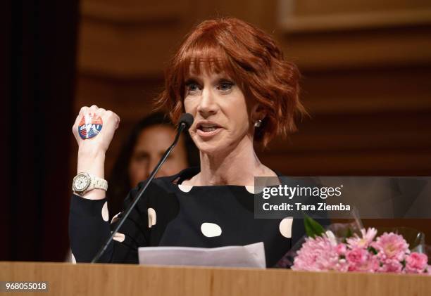 Actress/honoree Kathy Griffin attends the West Hollywood Rainbow Key Awards at City of West Hollywood's Council Chambers on June 5, 2018 in West...
