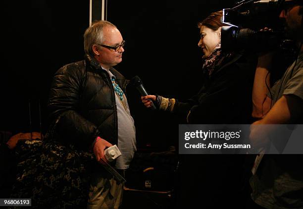 Mickey Boardman at the Anna Sui Fall 2010 Fashion Show during Mercedes-Benz Fashion Week at The Tent at Bryant Park on February 17, 2010 in New York,...