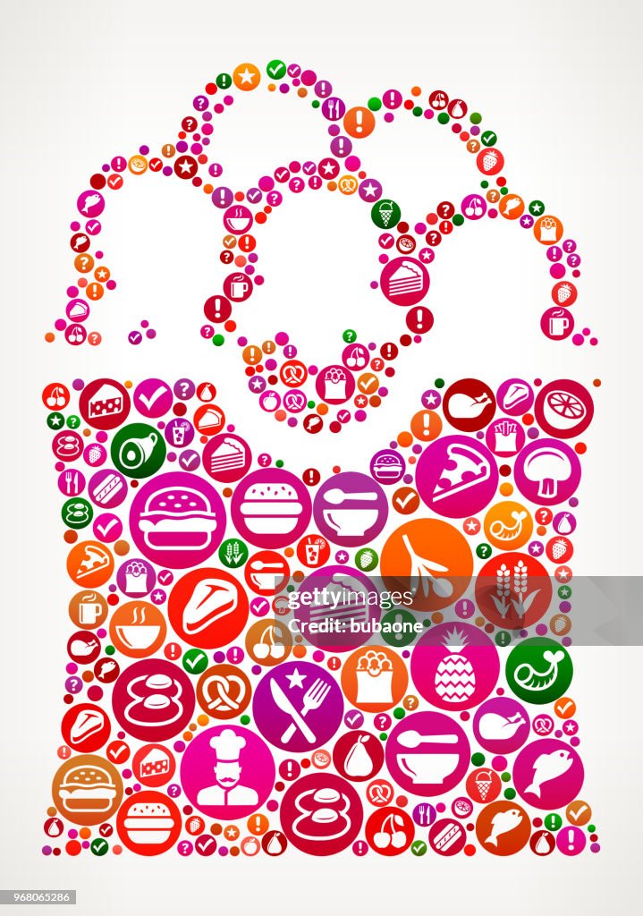 Pop Corn Food and Diet Vector Icon Background