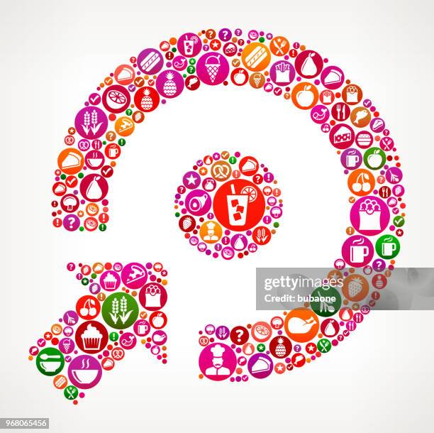 target food and diet vector icon background - fish pie stock illustrations