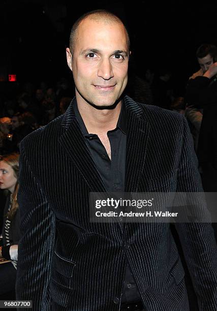 Photographer Nigel Barker attends the William Rast Fall 2010 Fashion Show during Mercedes-Benz Fashion Week at Cedar Lake on February 17, 2010 in New...