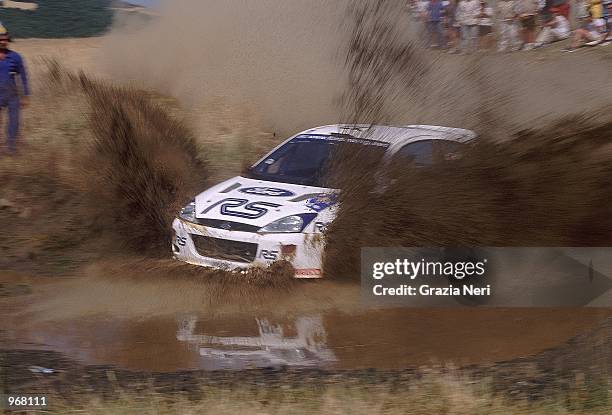 Ford Focus driver Francois Delecour of France in action during the Acropolis World Rally Championships in Athens, Greece. \ Mandatory Credit: Grazia...