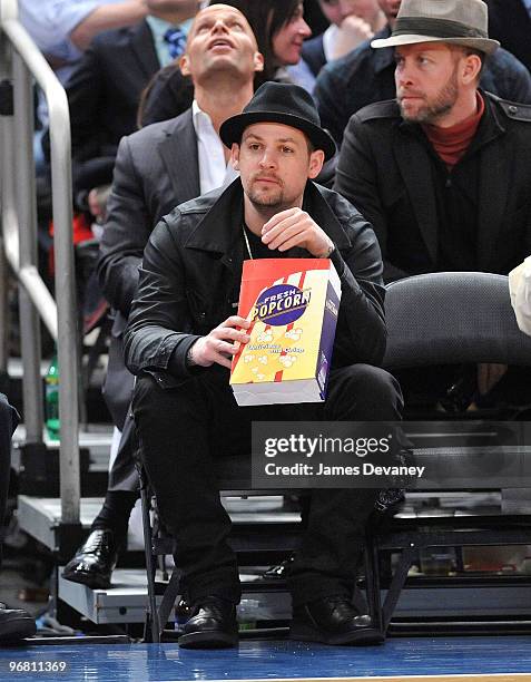 Joel Madden attends the Chicago Bulls vs New York Knicks game at Madison Square Garden on February 17, 2010 in New York City.