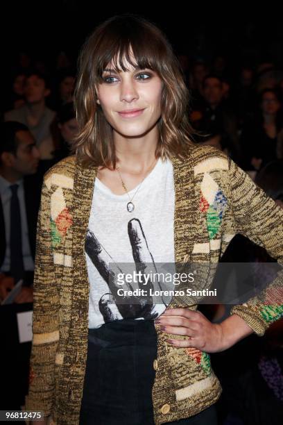 Alexa Chung attends 3.1 Phillip Lim during Mercedes-Benz Fashion Week Fall 2010 at Bryant Park on February 17, 2010 in New York City.