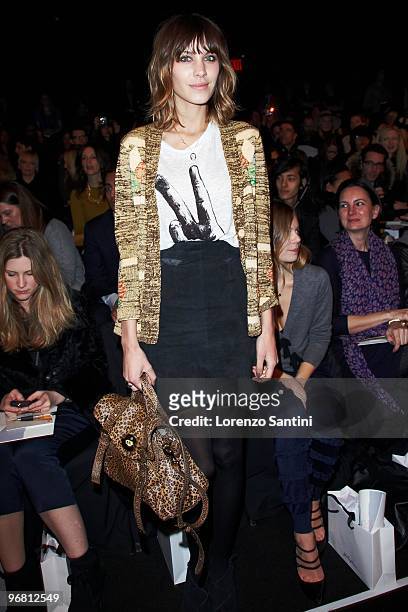 Alexa Chung attends 3.1 Phillip Lim during Mercedes-Benz Fashion Week Fall 2010 at Bryant Park on February 17, 2010 in New York City.