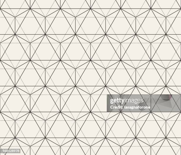 seamless geometric pattern - stitching background stock illustrations