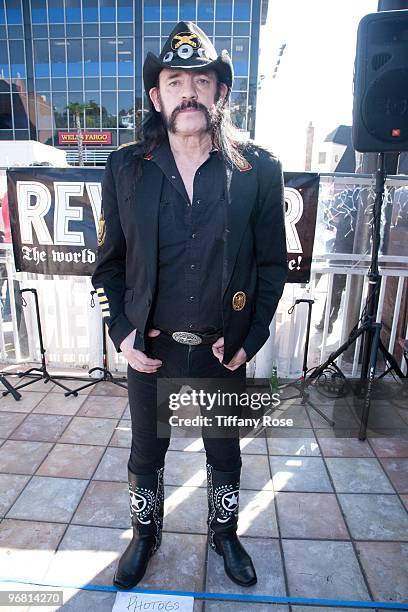 Lemmy Kilmister of Motorhead attends the 2nd Annual Golden Gods Awards Nominees and Press Conference at The Rainbow Bar and Grill on February 17,...