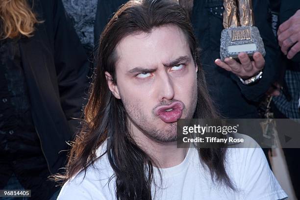 Andrew W.K. Attends the 2nd Annual Golden Gods Awards Nominees and Press Conference at The Rainbow Bar and Grill on February 17, 2010 in Los Angeles,...