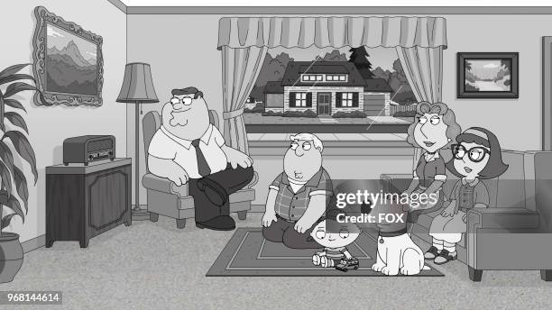 Family Guy is reimagined in a special retrospective in the The Woof of Wall Street" episode of FAMILY GUY airing Sunday, Apr. 22 on FOX.