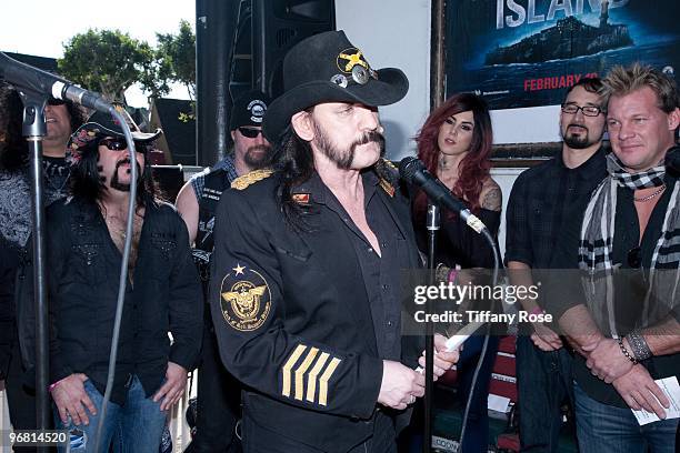 Lemmy Kilmister of Motorhead attends the 2nd Annual Golden Gods Awards Nominees and Press Conference at The Rainbow Bar and Grill on February 17,...