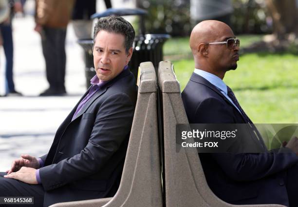 Guest star Hector Hugo and Damon Wayans in the "Family Ties" episode of LETHAL WEAPON airing Tuesday, May 1 on FOX. Photo by FOX Image Collection via...