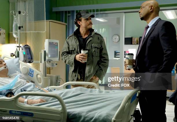 Clayne Crawford and Damon Wayans in the "Family Ties" episode of LETHAL WEAPON airing Tuesday, May 1 on FOX. Photo by FOX Image Collection via Getty...