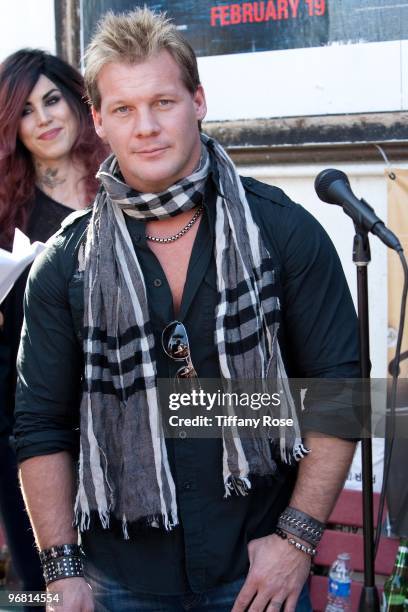 Chris Jericho of WWE attends the 2nd Annual Golden Gods Awards Nominees and Press Conference at The Rainbow Bar and Grill on February 17, 2010 in Los...