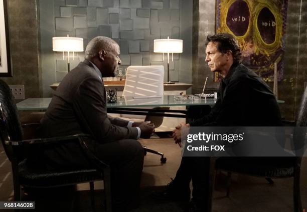 Guest star Richard Roundtree and Benjamin Bratt in the "Take it to Church" episode of STAR airing Wednesday, April 4 on FOX.