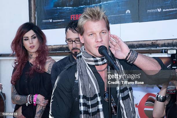 Chris Jericho of WWE attends the 2nd Annual Golden Gods Awards Nominees and Press Conference at The Rainbow Bar and Grill on February 17, 2010 in Los...