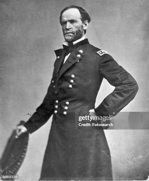 Portrait of General William Tecumseh Sherman, circa 1860s. .