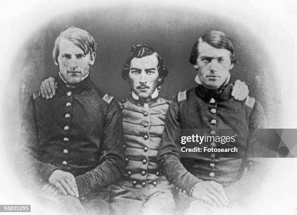 Portrait of General Philip Sheridan and friends, circa 1865. .