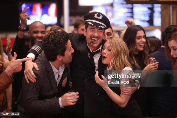 Ed Weeks, Dylan McDermott and Kim Matula in the Captain Daves On A Roll episode of LA TO VEGAS airing Tuesday, April 24 on FOX. Photo by FOX Image...