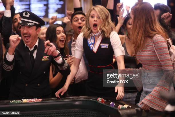 Dylan McDermott, Kim Matula and Olivia Macklin in the Captain Daves On A Roll episode of LA TO VEGAS airing Tuesday, April 24 on FOX. Photo by FOX...