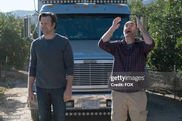 Guest star Jason Sudeikis and Will Forte in the "Barbara Ann" episode of THE LAST MAN ON EARTH airing Sunday, April 29 on FOX. Photo by FOX Image...