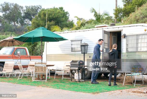 Tom Ellis and Lauren German in the Orange Is The New Maze episode of LUCIFER airing Monday, March 26 on FOX. Photo by FOX Image Collection via Getty...