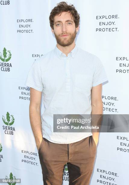 Actor Thomas Middleditch attends the screening of Sierra Club and Transit Pictures "Reinventing Power: America's Renewable Energy Boom" at Ahrya Fine...