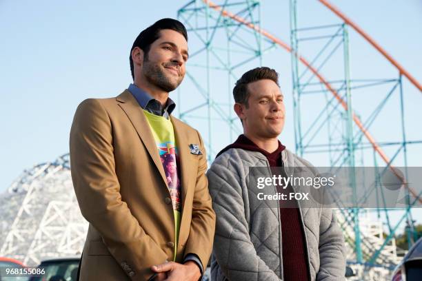 Tom Ellis and Kevin Alejandro in the Boo Normal/Once Upon a Time two-hour bonus episode of LUCIFER airing Monday, May 28 on FOX. Photo by FOX Image...