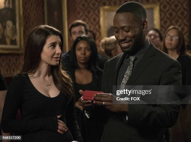 Guest star Nasim Pedrad and Lamorne Morris in the "Where the Road Goes" episode of NEW GIRL airing Tuesday, May 1 on FOX.