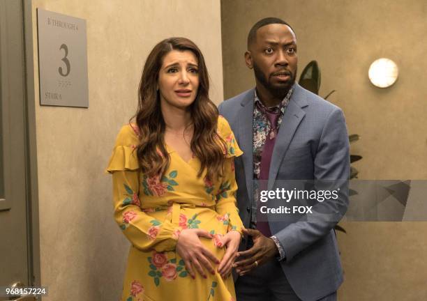 Guest star Nasim Pedrad and Lamorne Morris in "The Curse of the Pirate Bride," the first part of the special one-hour series finale episode of NEW...