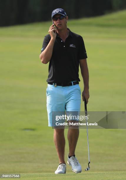 Nicolas Colsaerts of Belgium looks on during the Pro-Am of The 2018 Shot Clock Masters at Diamond Country Club on June 6, 2018 in Atzenbrugg, Austria.