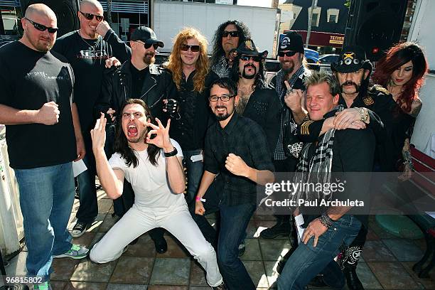 Cory Procter, Marc Colombo, Rob Halford, Andrew W.K., Dave Mustaine, Brandon Geist, Chuck Billy, Vinnie Paul, Zakk Wylde, Chris Jericho, Lemmy...