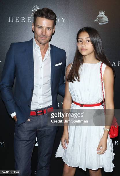Model Karolina Lundqvist and Alex Lundqvist attend the screening of "Hereditary" hosted by A24 at Metrograph on June 5, 2018 in New York City.