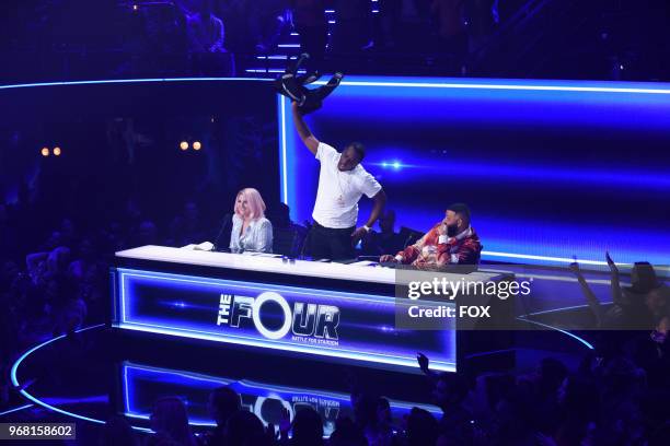 Meghan Trainor, Sean Diddy Combs and DJ Khaled in the Week One season premiere episode of THE FOUR: BATTLE FOR STARDOM airing Thursday, June 7 on FOX.