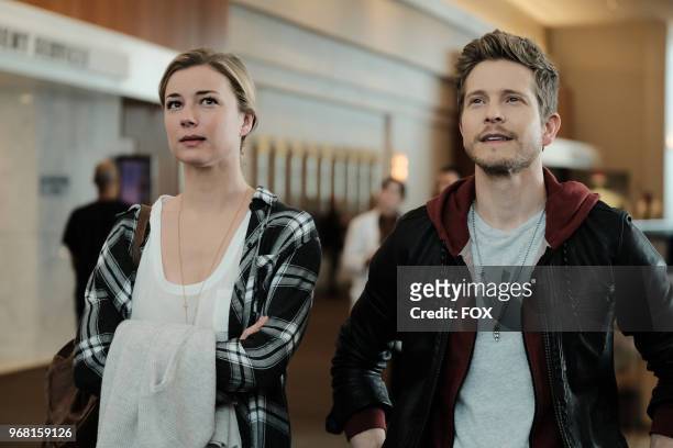 Emily VanCamp and Matt Czuchry in the "And the Nurses Get Screwed" episode of THE RESIDENT airing Monday, April 23 on FOX.