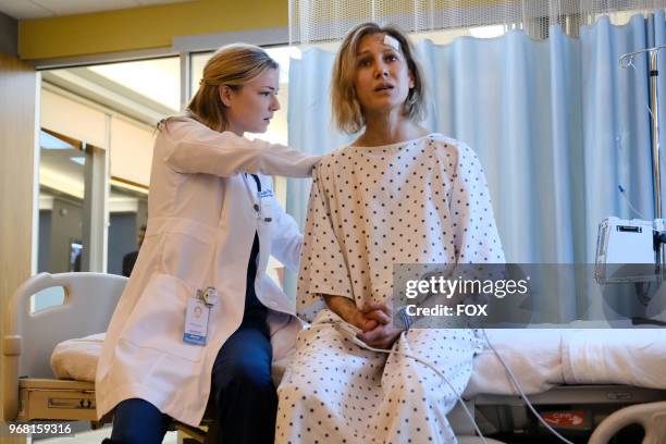 Emily VanCamp and guest star Jennifer Landon in the "Family Affair" episode of THE RESIDENT airing Monday, March 19 on FOX.